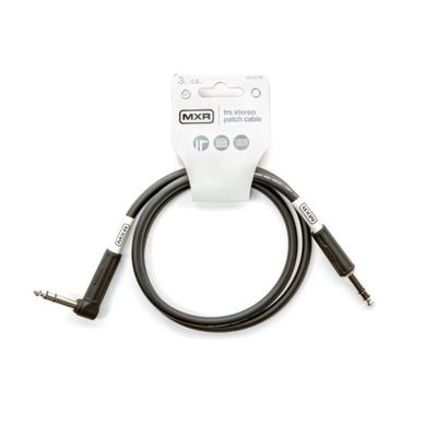 MXR Stereo Cable - TRS Male to Right Angle TRS Male - 3&#39;