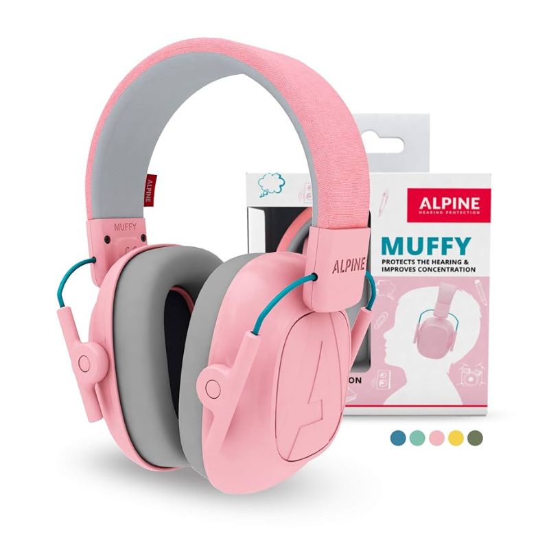Alpine Hearing Protection Muffy Kids Earmuffs - Pink