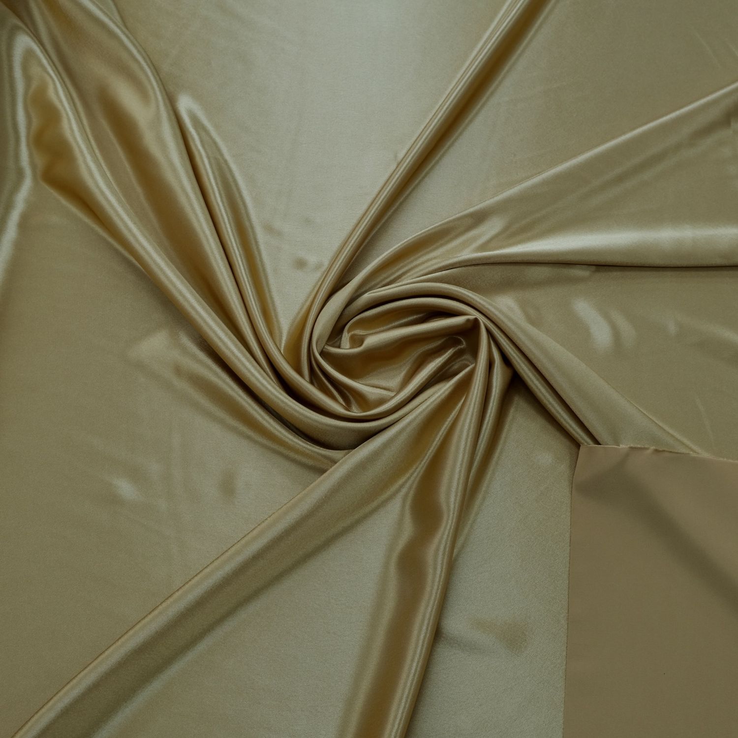 [ 19756 ] Satin Non Stretch Plain Dyed/150/5g/GOLD per Meter