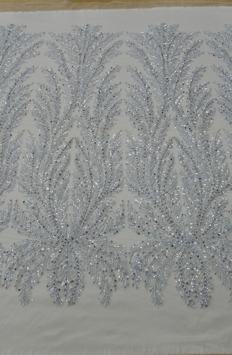 Dress Fabric [ 25046 ] Tulle Emb Beaded-GZ-39598-137-Sky-02 per Meter