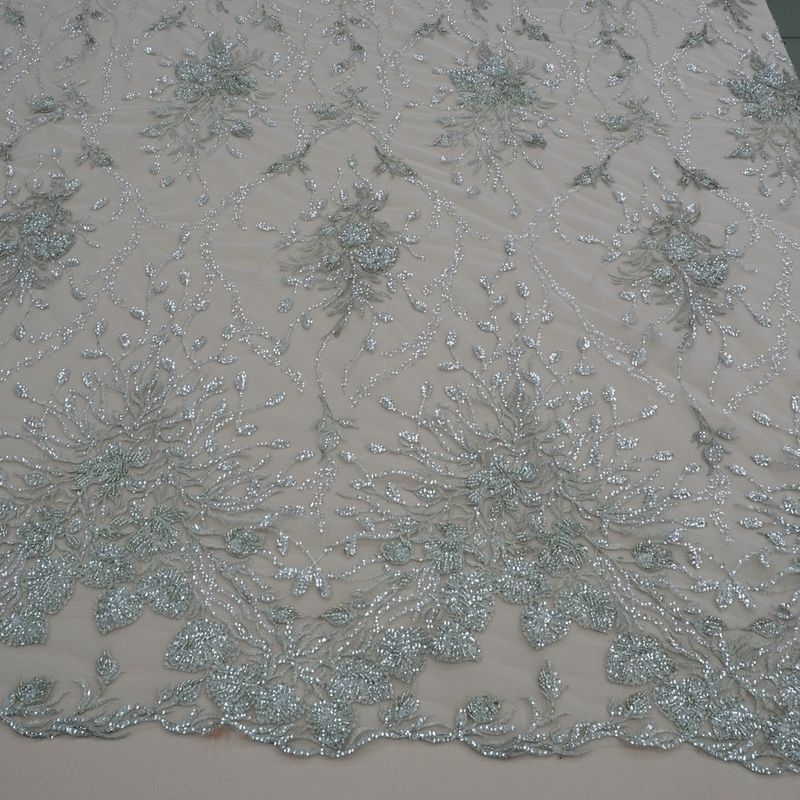 Skin Gold Emb Beaded Tulle Eb1086 main image 1