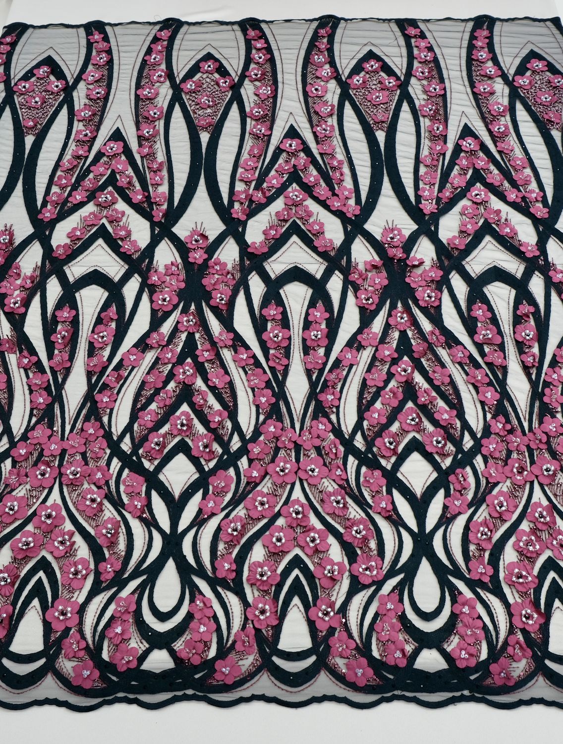 Dress Fabric [ 14896 ] Cotton Printed/145cm/5g/White Blue per Meter