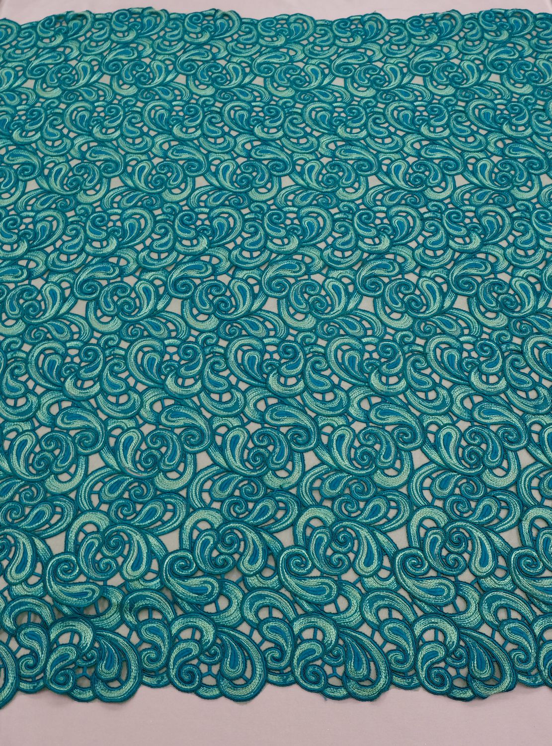 Dress Fabric [ TEC-VN-21812-4 ] TulleEmbCord137cm-BOTTLE per Meter