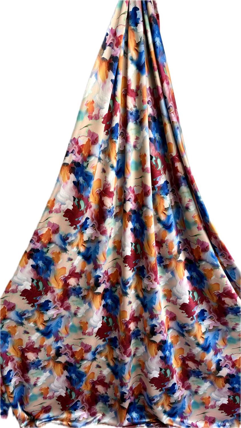 Armani Silk DigiPrint-per m-150-3-Royal Orange