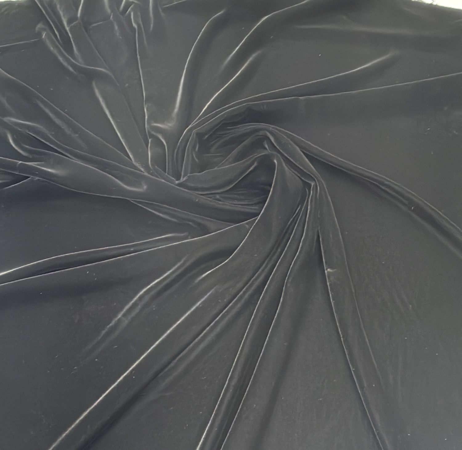 [ 16125 ] Velvet Micro/110cm/5g/BLACK per Meter