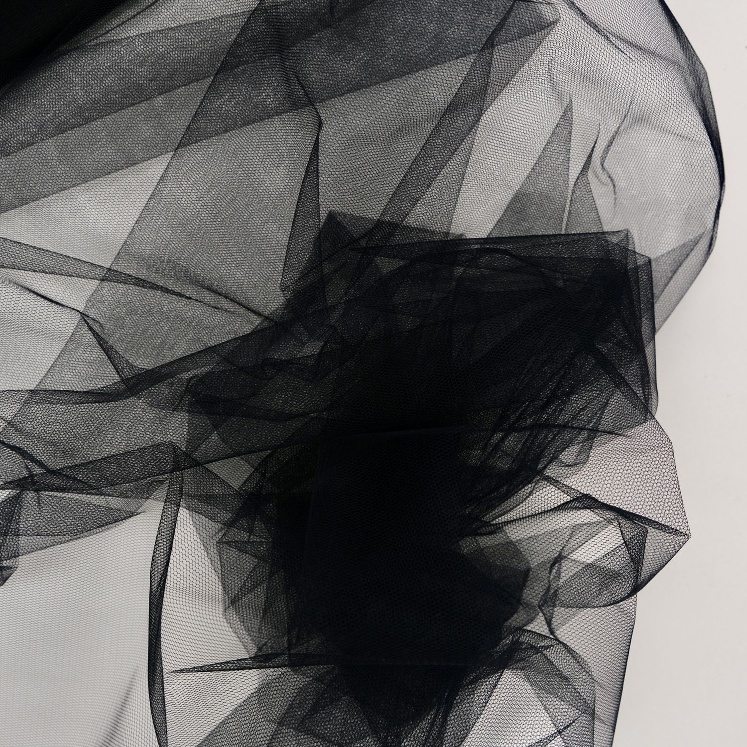 Tulle [ TS-KF-FF9-94 ] Tulle Soft - Black per Meter