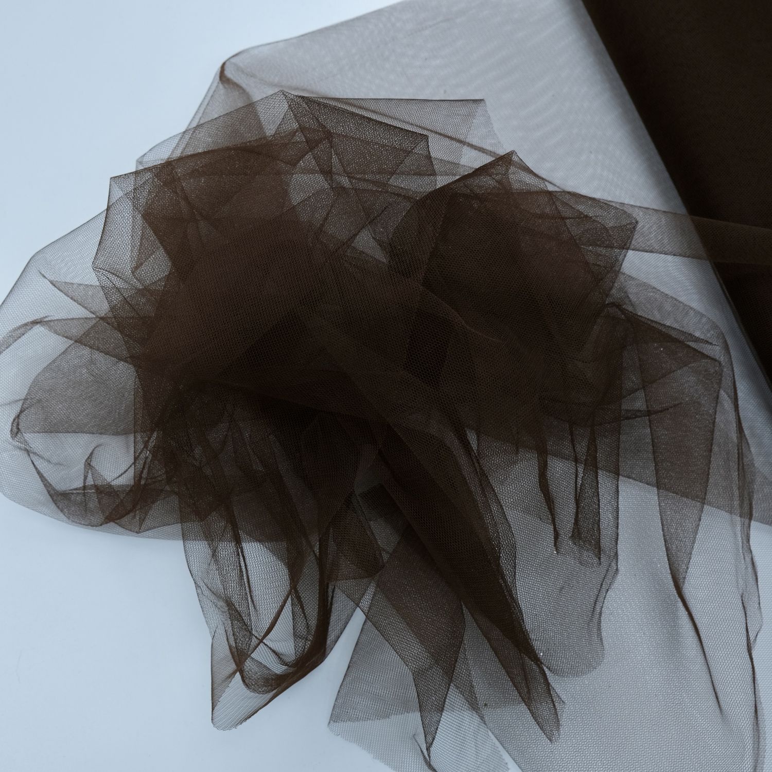 Tulle [ TS-KF-FF9-18 ] Tulle Soft 140W - Peat per Meter