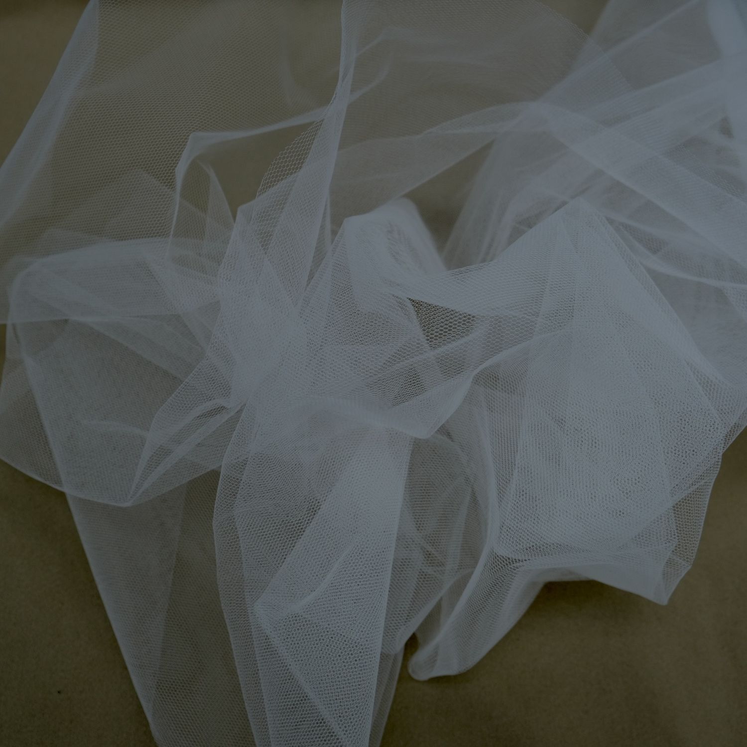 Tulle [ TS-KF-FF9-13 ] Tulle Soft - 140W - Silk White per Meter