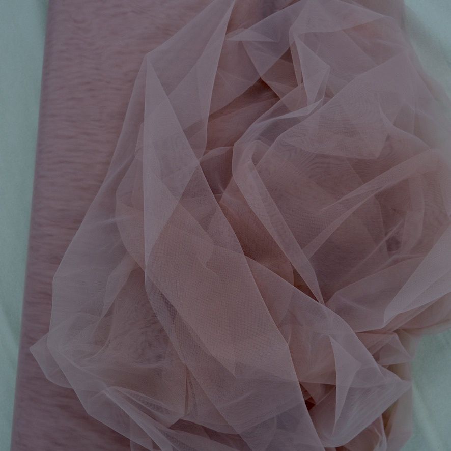 Tulle [ 25284 ] Swiss Tulle-3000-15-Nude per Meter