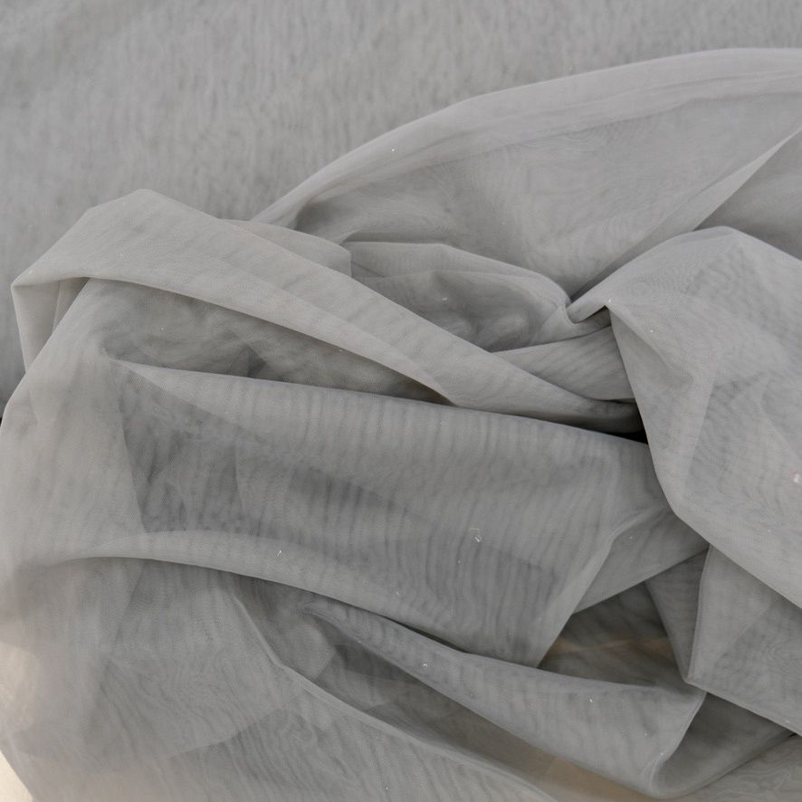 Tulle [ 25291 ] Swiss Tulle-3000-34-Charcoal per Meter