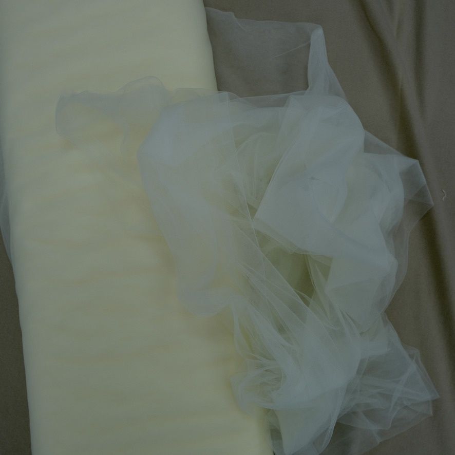 Tulle [ 19619 ] Tulle Veiling Soft-A2153/3M/5g/IVORY per Meter