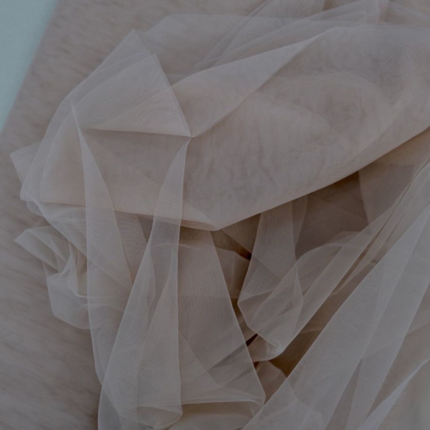 Tulle [ 25289 ] Swiss Tulle-3000-24-Salmon Nude per Meter