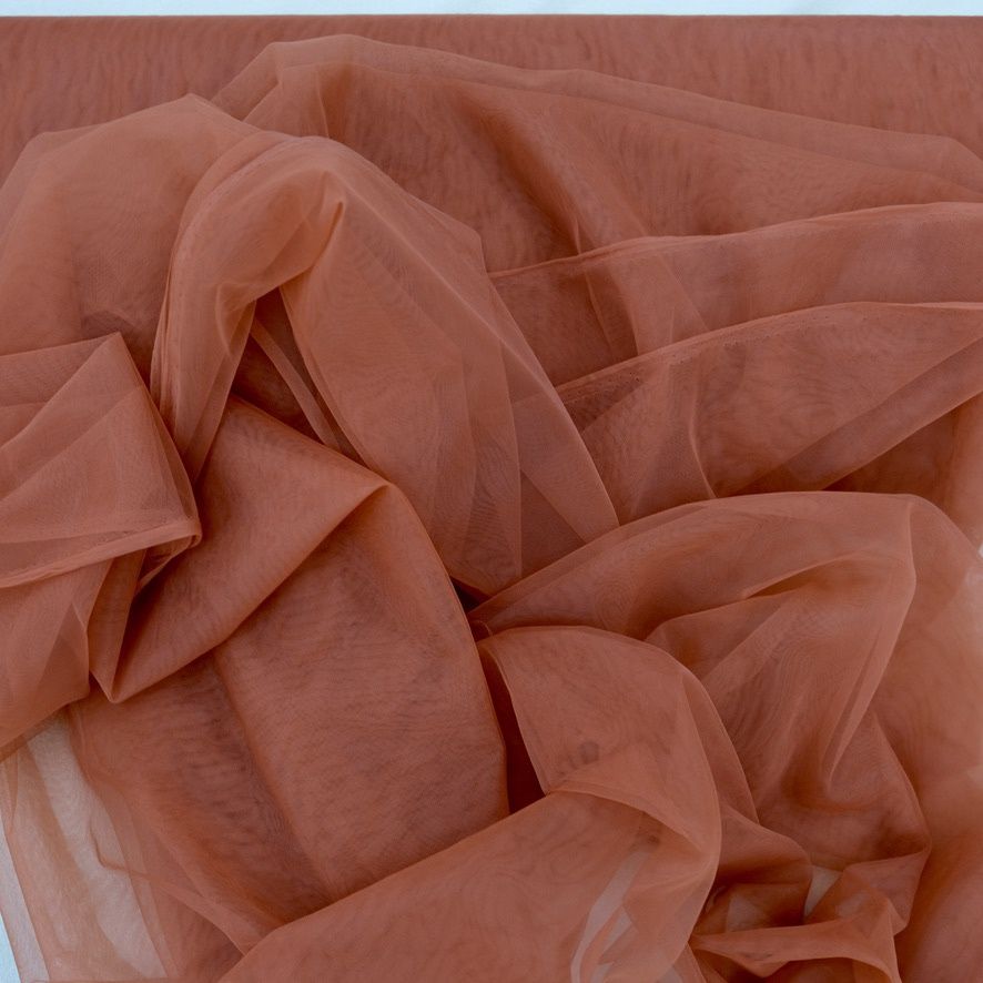 Tulle [ 25287 ] Swiss Tulle-3000-21-Rust per Meter