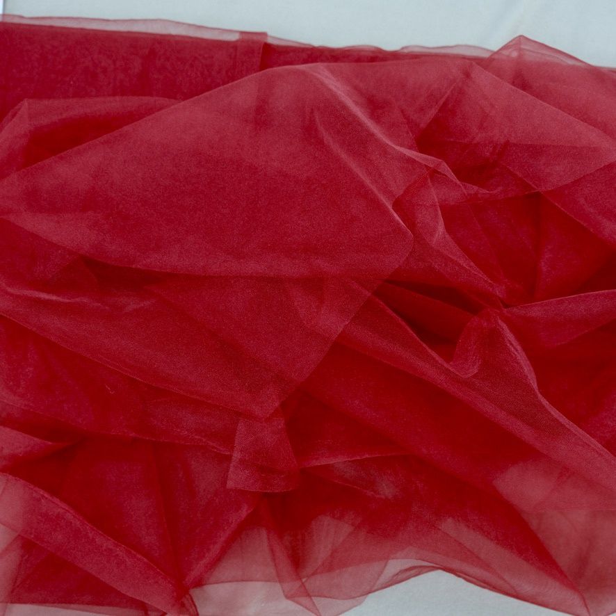 Tulle [ TU4S-RO-0513-17 ] Tulle Stretch4 Way 150cm-WINE per Meter