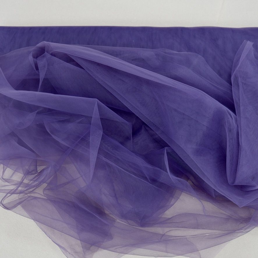 [ 17015 ] Tulle Polyester Hayal/300cm/5g/LIGHT GRAPE per Meter