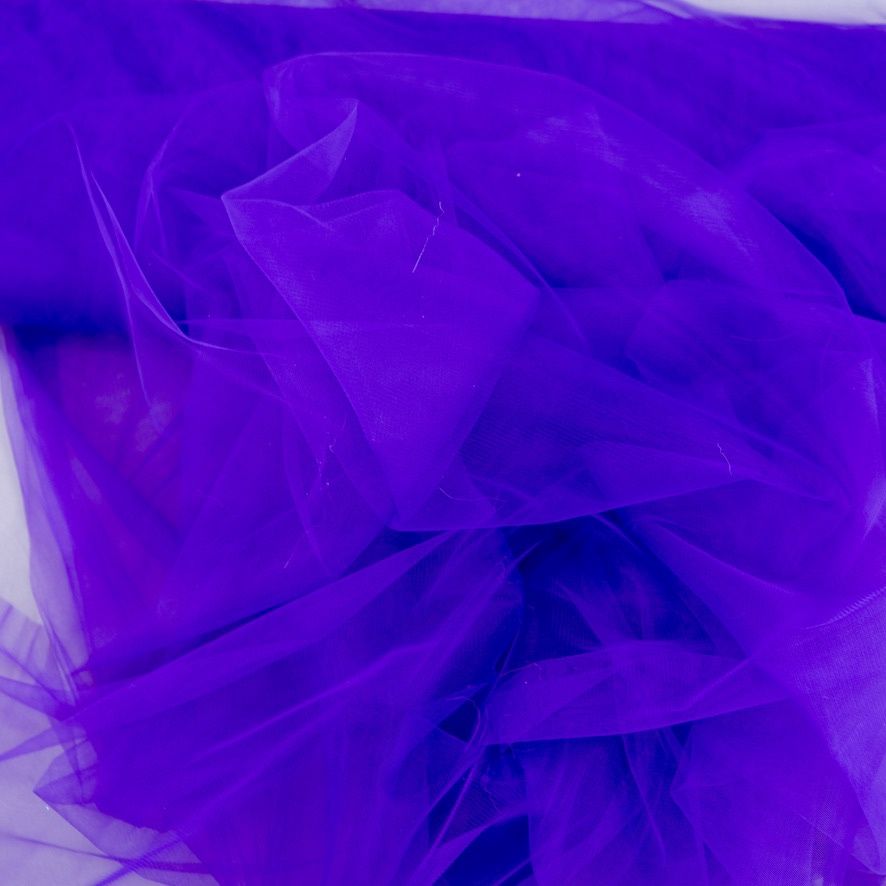 [ 17001 ] Tulle Polyester Hayal/300cm/5g/PURPLE per Meter