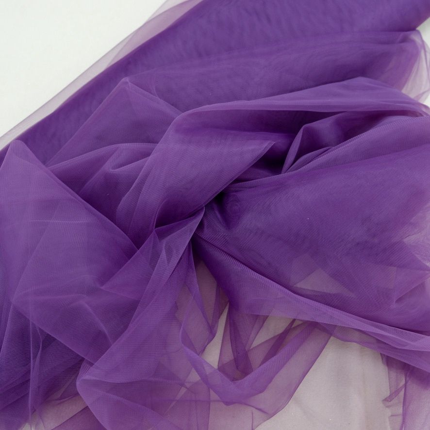 [ 16994 ] Tulle Polyester Hayal/300cm/5g/GRAPE per Meter