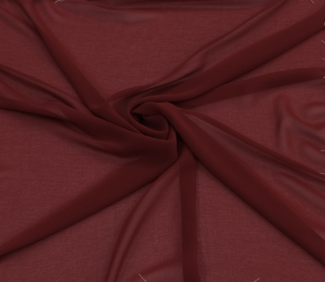 Chiffon [ 16874 ] Chiffon InterlockTwistYarnFrench/150/5g/GarnetRuby per Meter