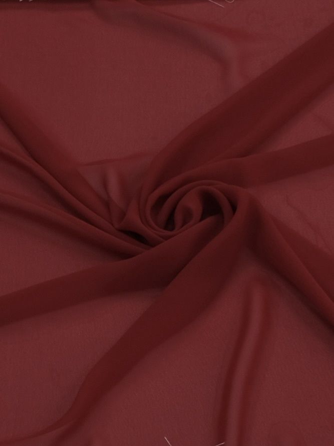 Chiffon [ CHM-PB-A0758-31 ] Chiffon Multi 150W Dk red per Meter