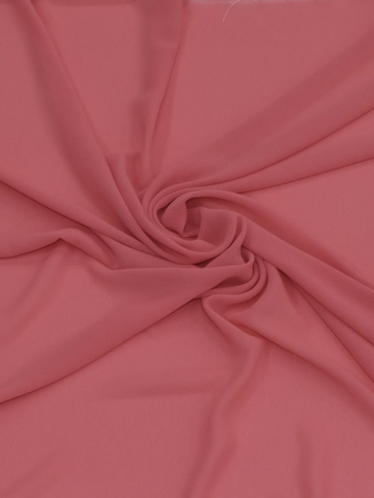 [ GD-G12A115-43 ] DOUBLE GEORGETTE 150CM-Coral per Meter