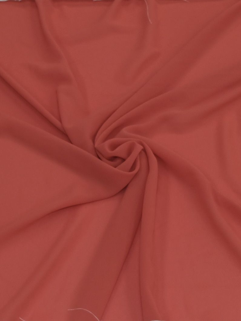 [ GD-G12A115-81 ] DOUBLE GEORGETTE 150CM -Light orange per Meter