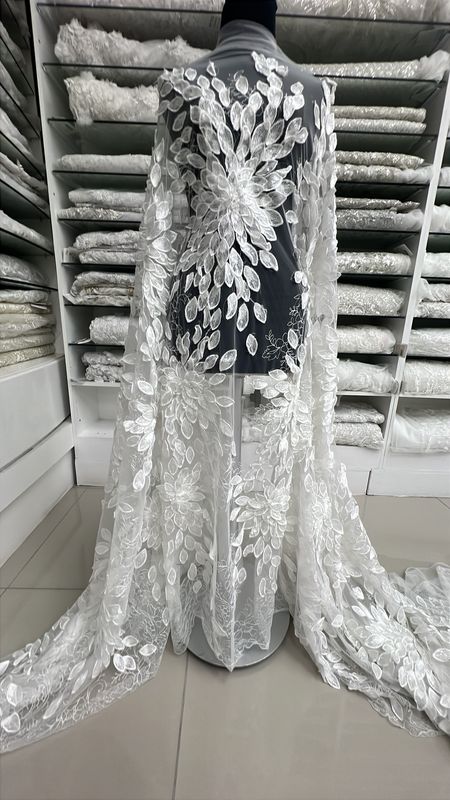 New Navy Emb Beaded Tulle Eb1069