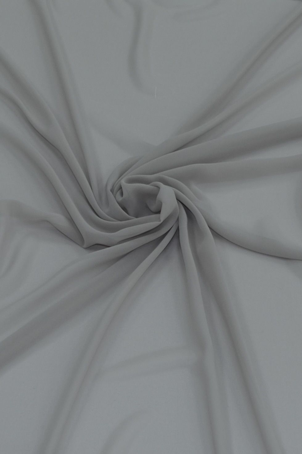 Chiffon [ CHF-RO-4118-18 ] Chiffon Florenz 150 - Grey per Meter