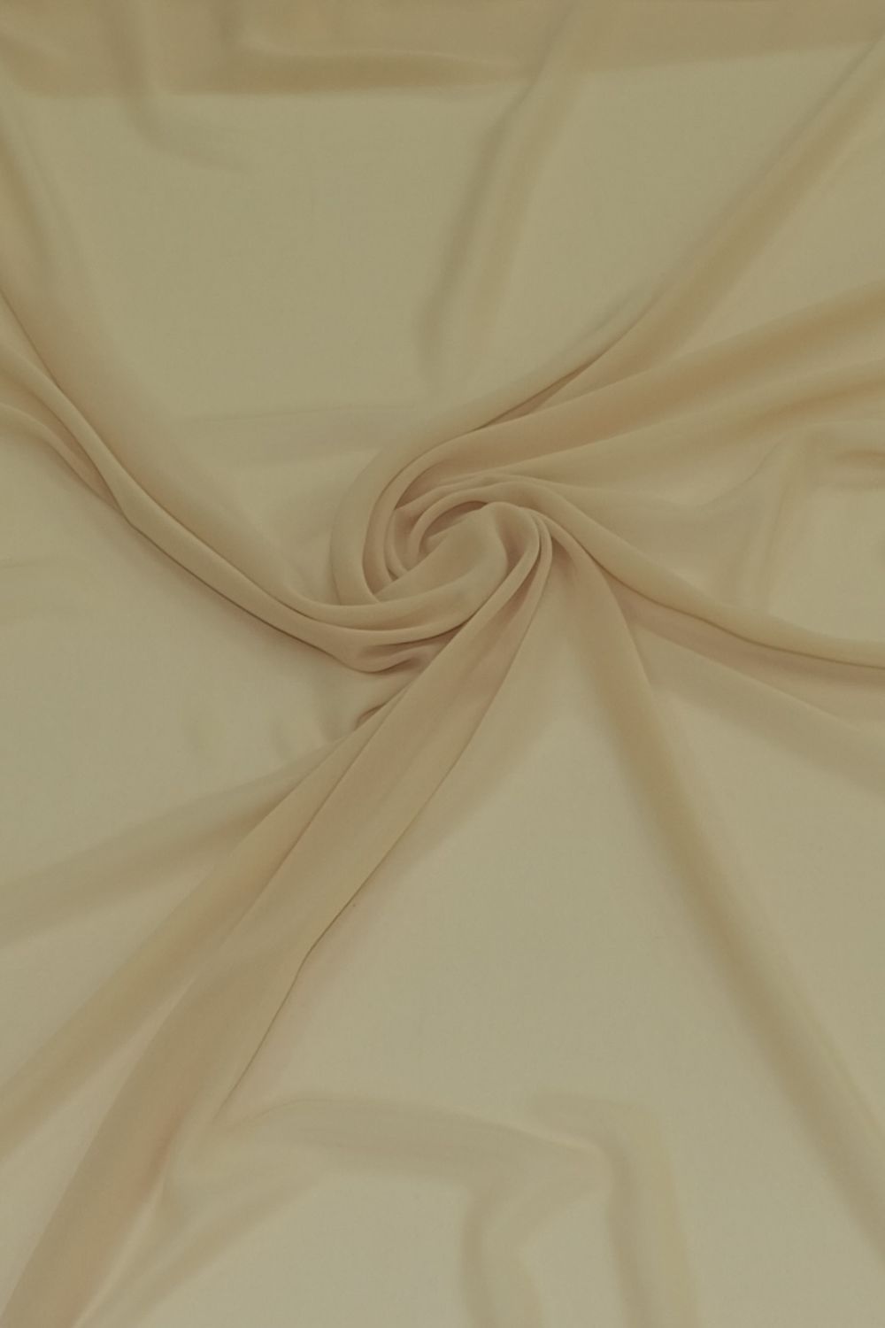 Chiffon [ CHC-LO-0515-1 ] Chiffon Cadena150cm-CAMEL per Meter