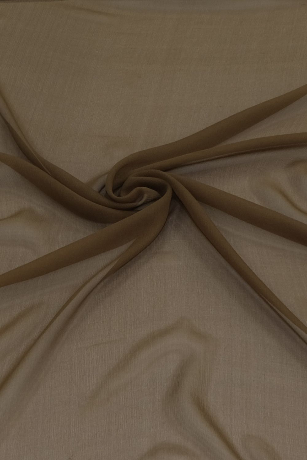 Silk [ SC-SWS-1240-98 ] Silk Chiffon Brown 140cm per Meter