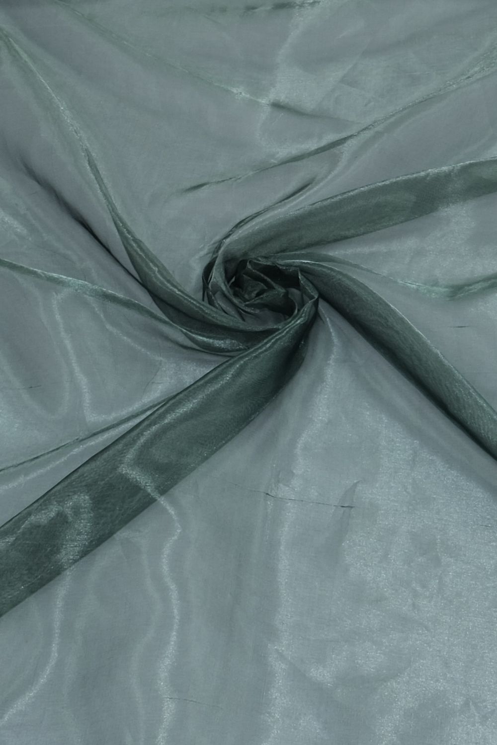 Silk [ STO-AI-3138-128 ] Silk Tissue Organza - Silver Green per Meter