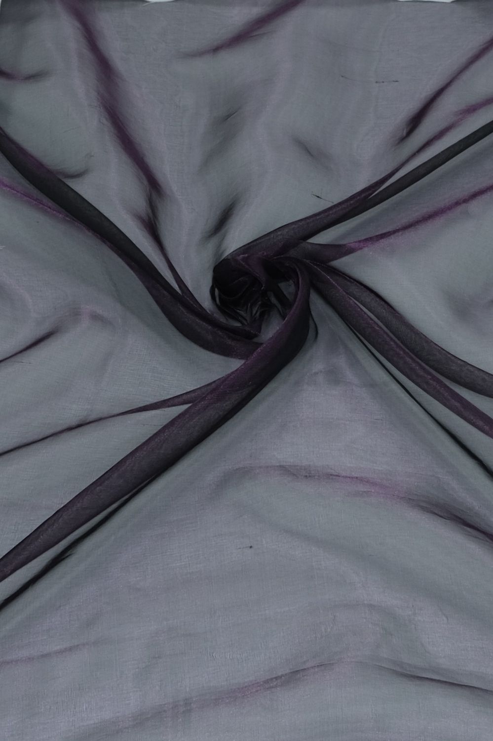 Silk [ STO-AI-3138-130 ] Silk Tissue Organza - Purple per Meter