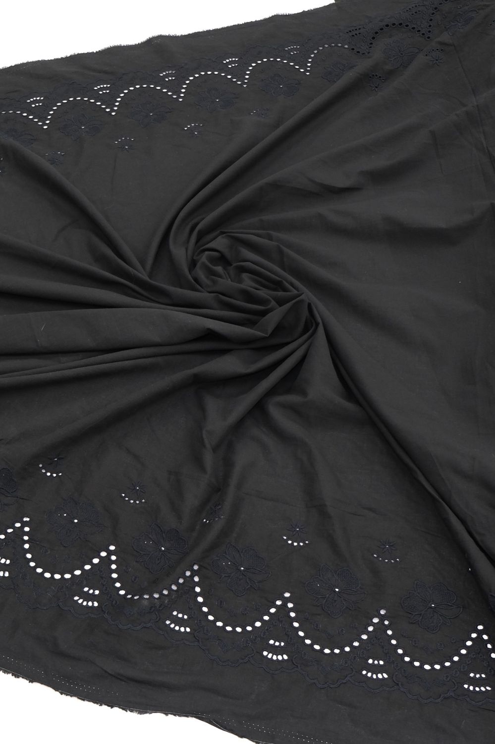 [ 21429 ] Cotton Embroidery/135/5g/BLACK per Meter