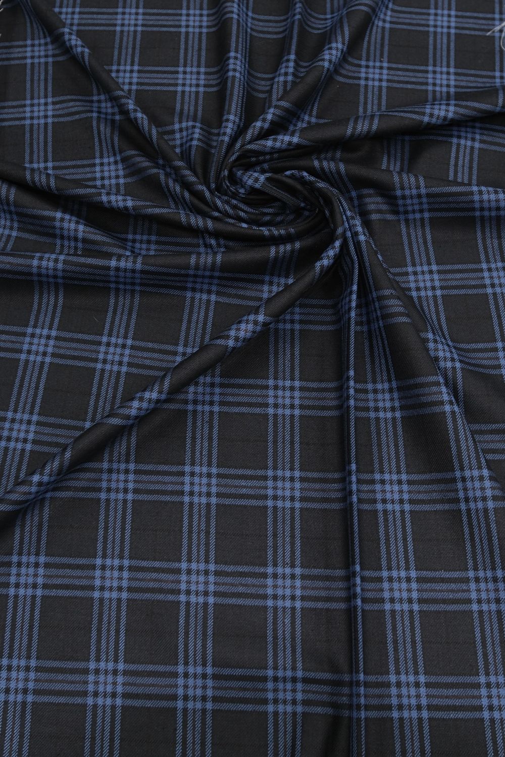 [ 24073 ] Milano Check-150-Navy / Royal-01 per Meter