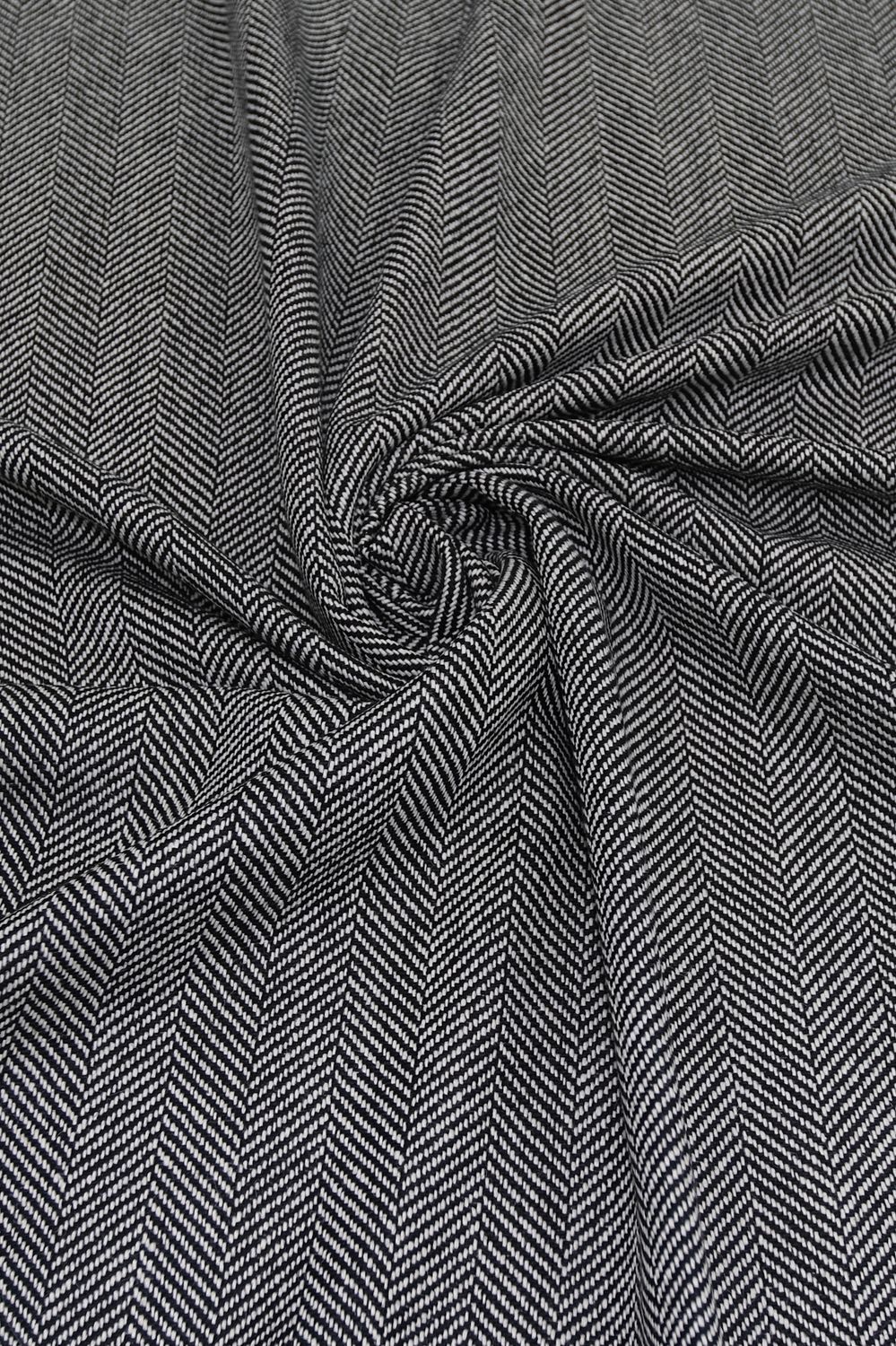 [ 24976 ] Boucle Herringbone-GZ-39786-150-Black-01 per Meter