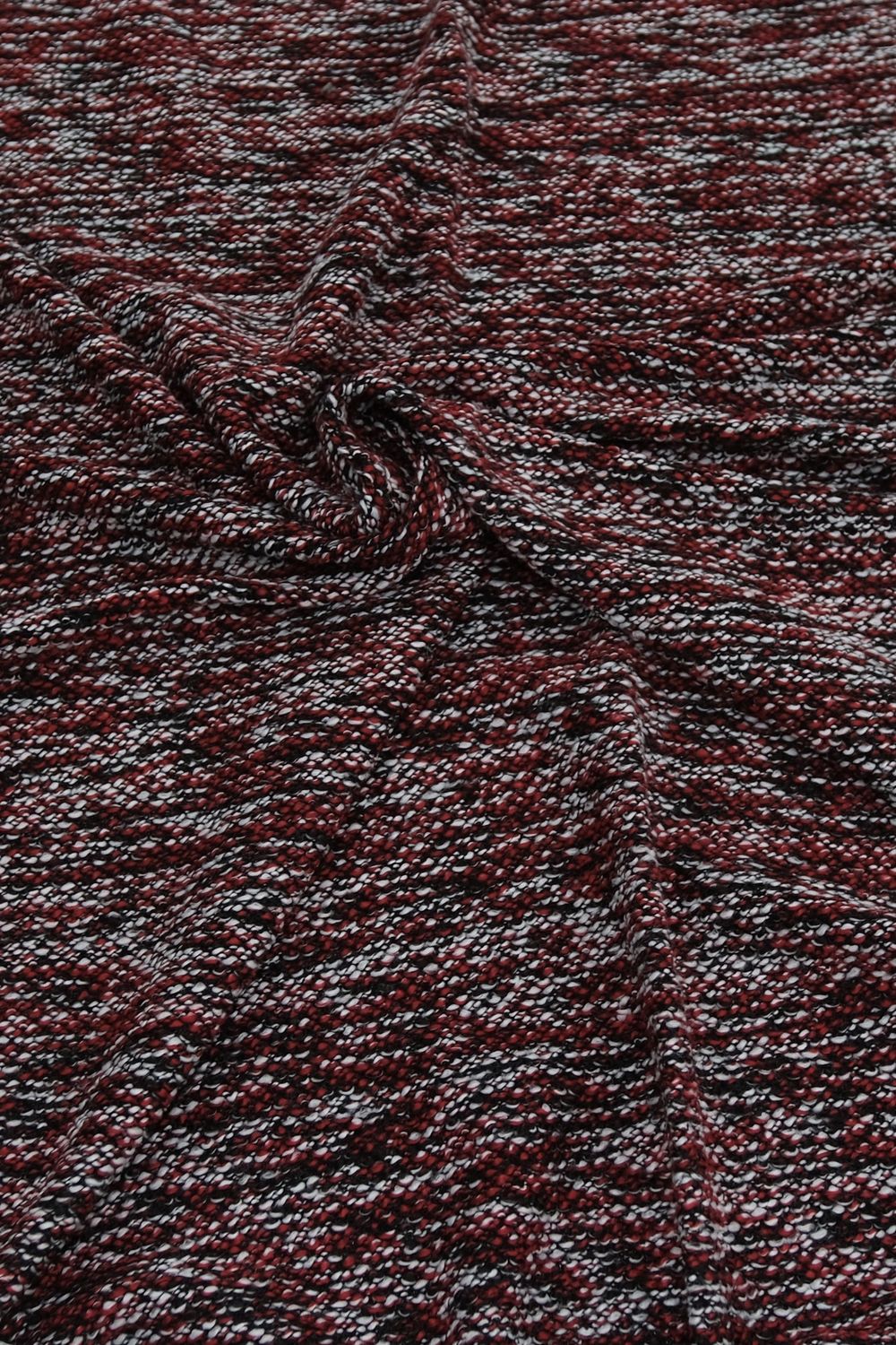Wool [ WOB-MI-4100-911 ] Wool13Acry85Po2%Boucle-155cm-RED per Meter