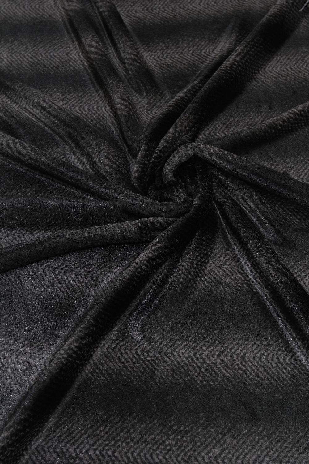Faux Fur [ FAP-HANP3-7 ] FauxFurAnimPrt 160-Black per Meter