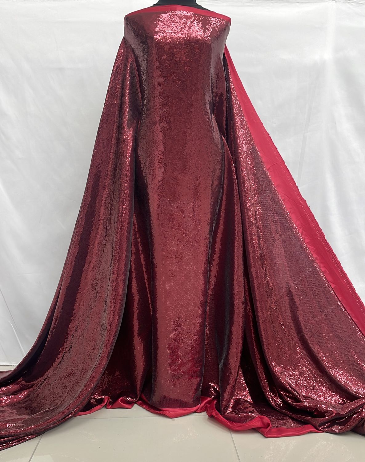 Sequins [ 23989 ] Satin Sequin-GZ#1262-135-05-Maroon per Meter