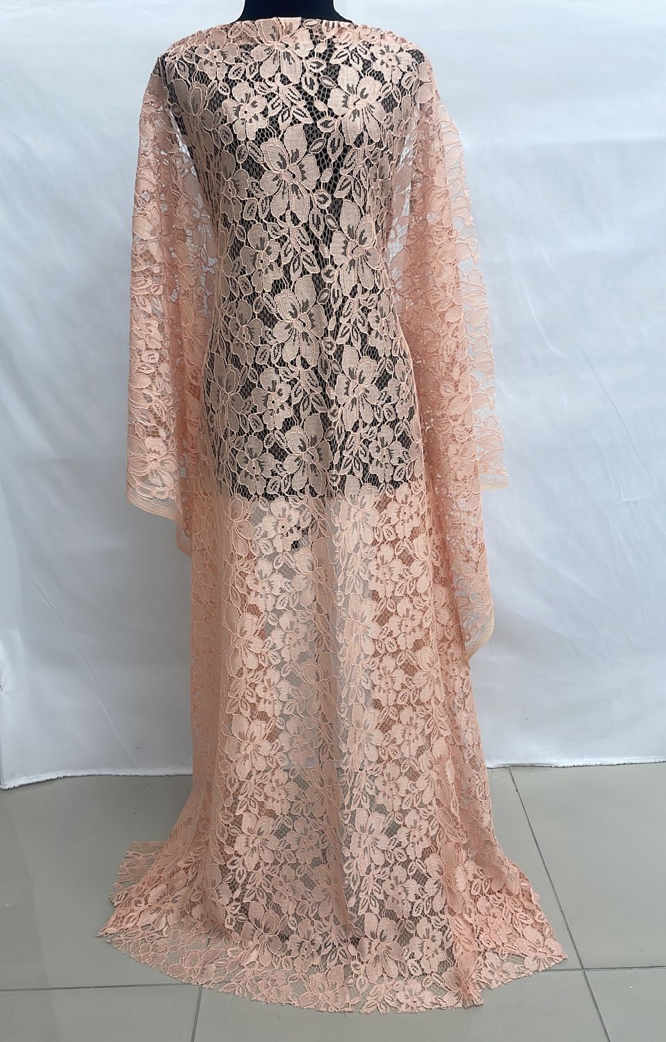 [ 000000336 ] Lace Corded/150/5g/PEACH per Meter