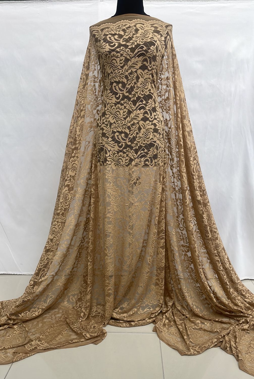 [ 21536 ] Lace Stretch/150/5g/Gold per Meter