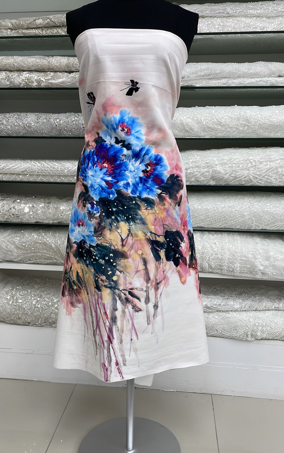 Scuba [ 17483 ] Knit Scuba Printed/150cm/5g/PINK per Meter