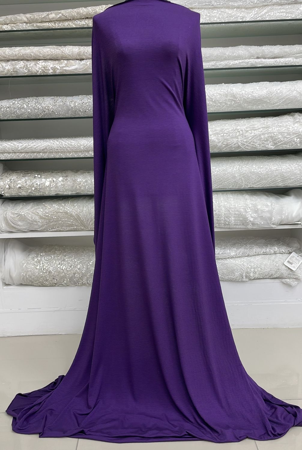 Knit [ KPS-BI-7310-112 ] KNIT MAYA NAR/STR 48%POLY47%RAYON5%SP PU per Meter