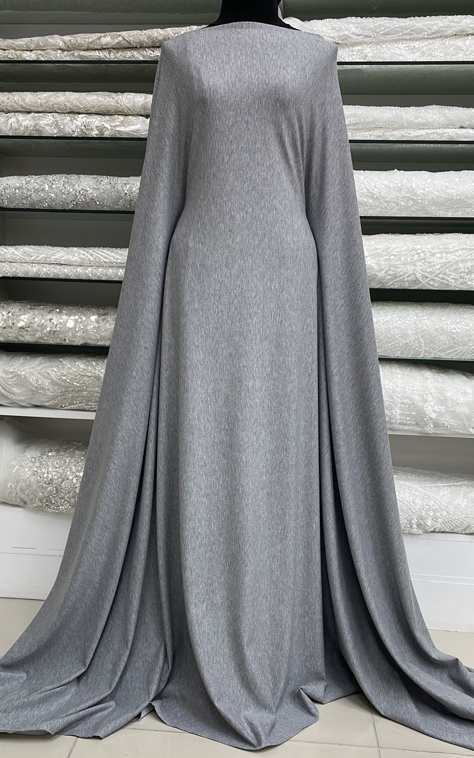 Knit [ 23654 ] Knit French Terry-150-Grey-1 per Meter