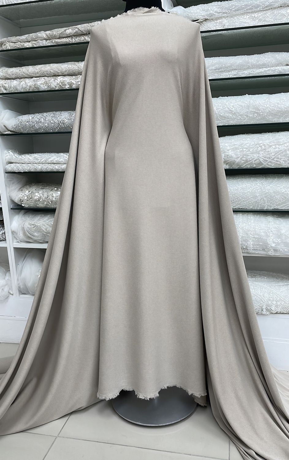 Knit [ 23622 ] KNIT RIB M&amp;M FR TERRY -150-BEIGE-16 per Meter