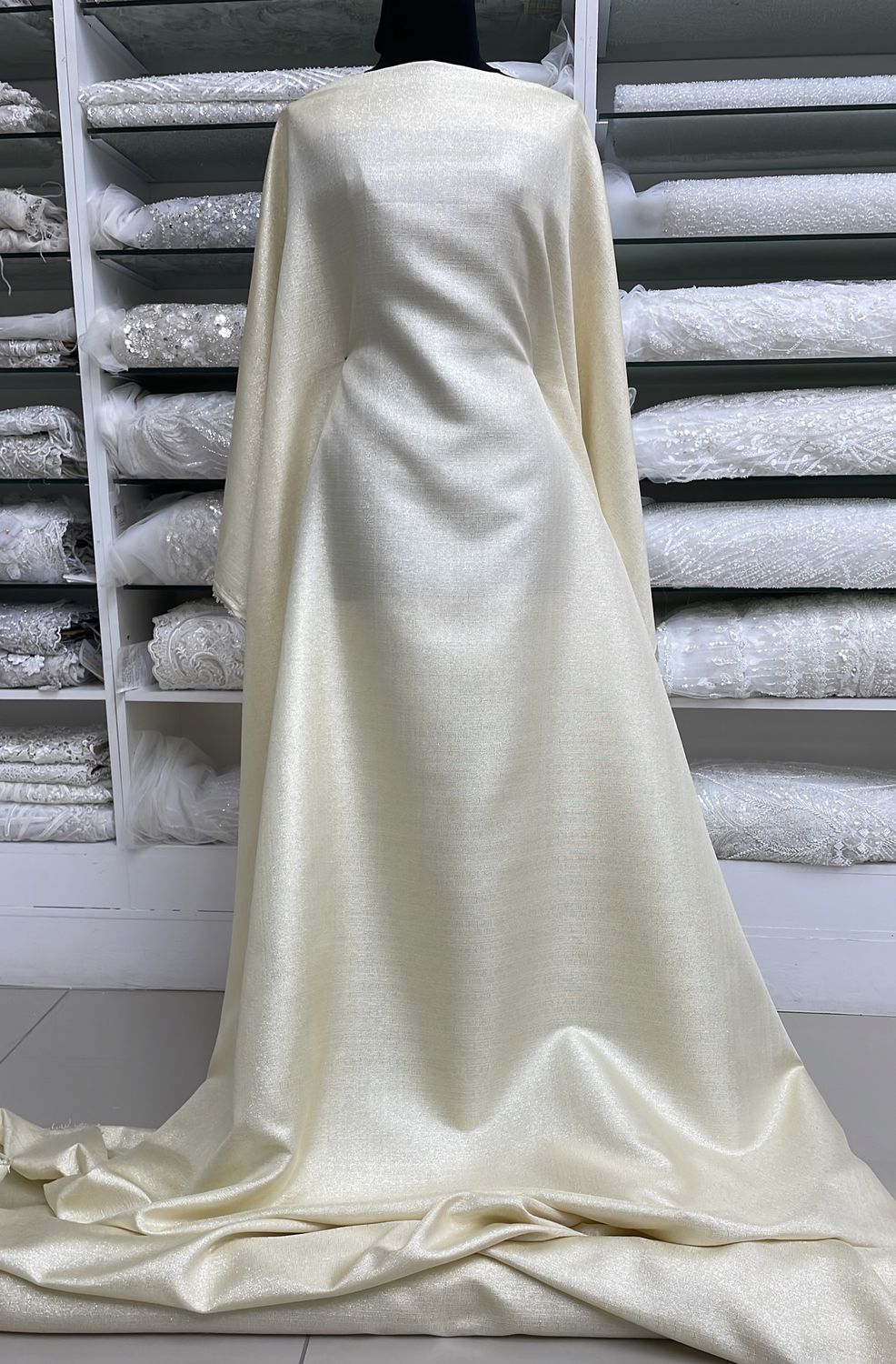 [ 21041 ] Linen Poly Metalic/150/5g/ChampagneGold per Meter