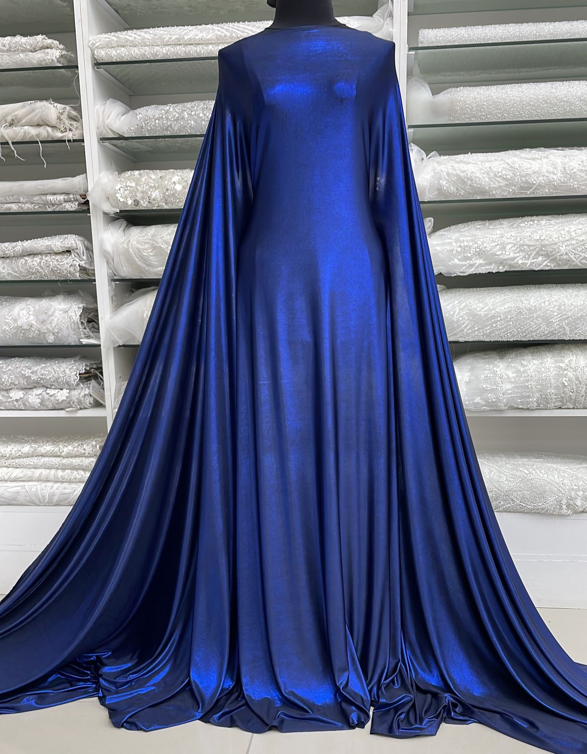 Knit [ 25052 ] Knit Cosmopolitan Foil-GZ-39784-137-Navy Royal-41 per Meter