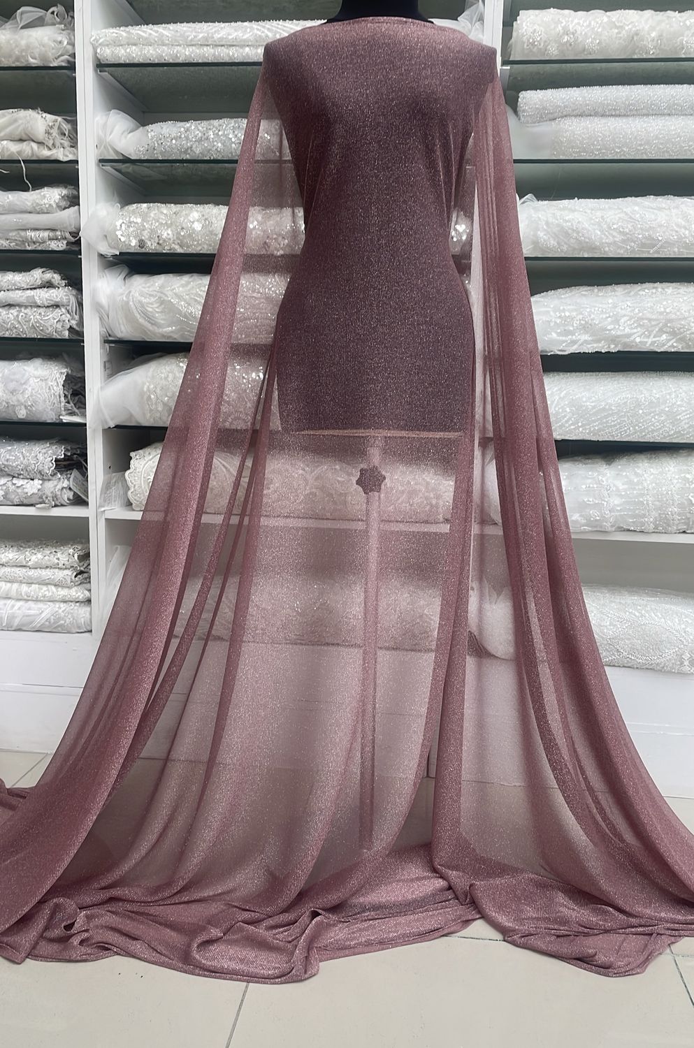 [ 23562 ] Lurex Nylon Mesh-150-POTPOURRI-04 per Meter