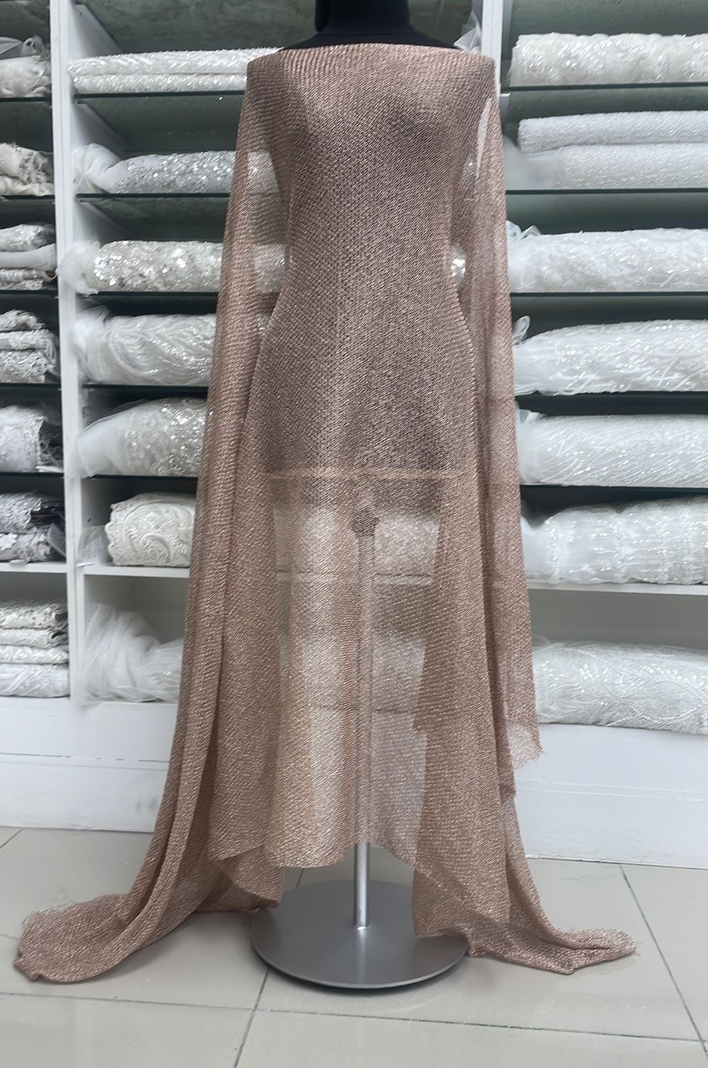 [ 21169 ] Chainmail/100/5g/RoseGold per Meter