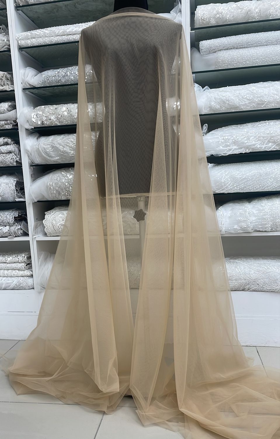 Illusion Tulle - SKIN Colour:  [ 21686 ][N137]  Tulle Illusion-N137/3m/5g/ SKIN per Meter