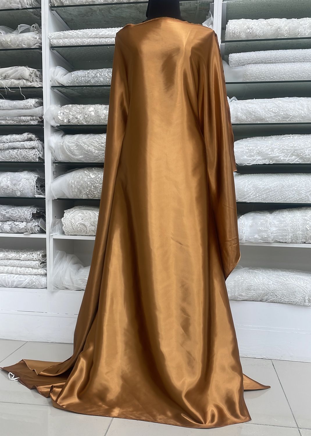 [ 24517 ] Viscose Satin-145-45-Bronze per Meter