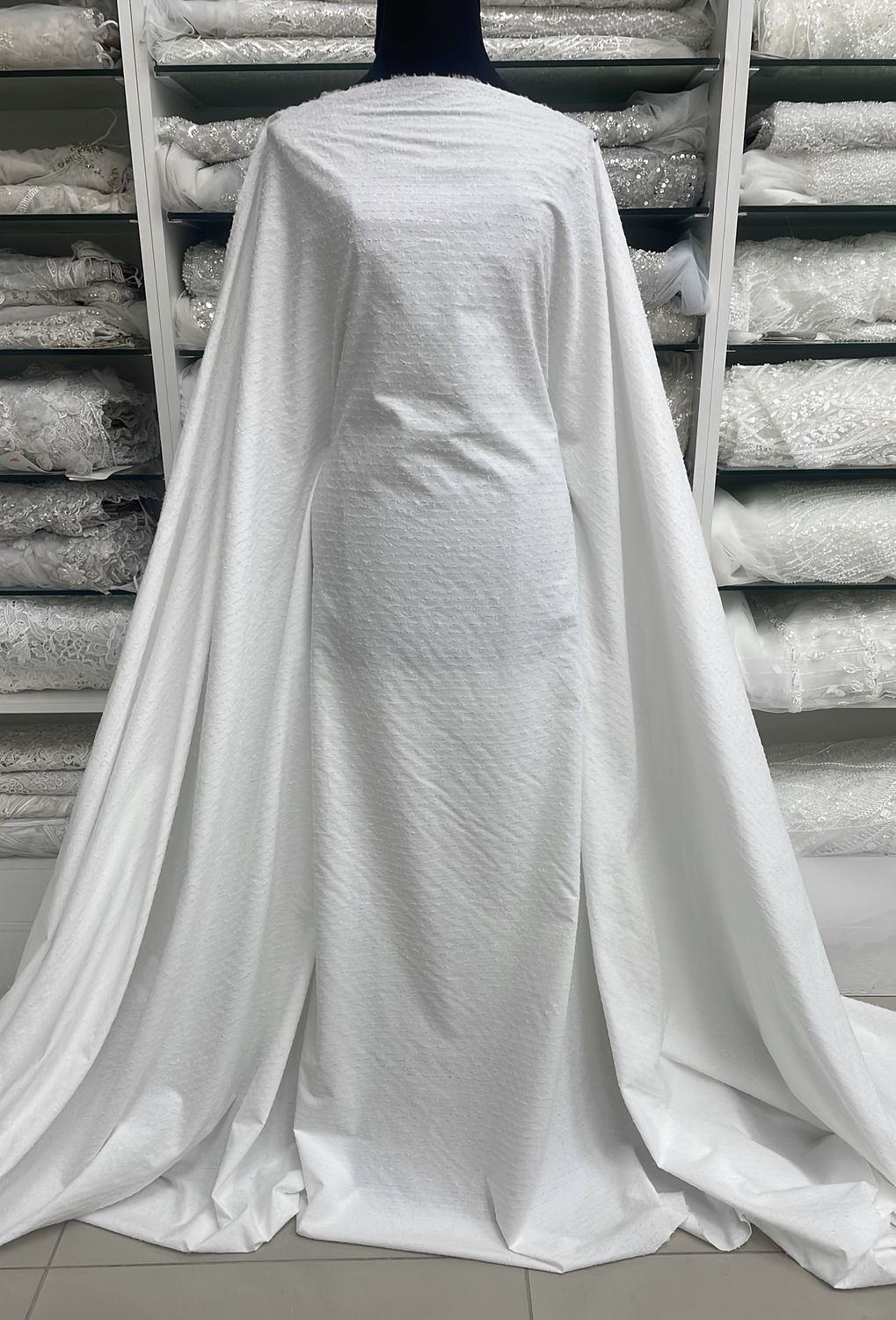 Wedding Dress Fabric Cotton Shirting 100%-per m-145-01-White